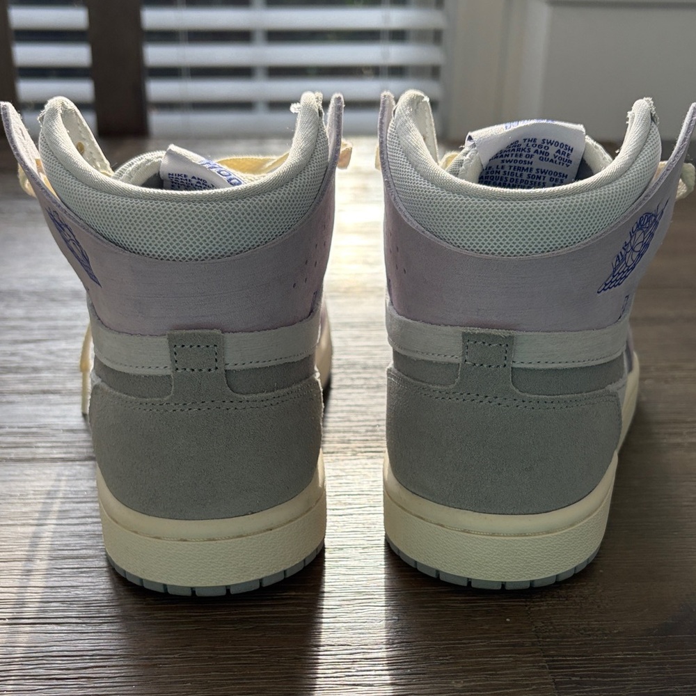 Nike Women's High-Top Jordan Sneakers - Gray and Lavender - Picture 8 of 9